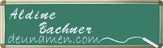 Aldine Bachner Visitenkarte